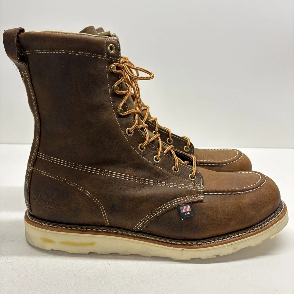 Thorogood Men's American Heritage Steel Toe Work Boot Size 14 EE Crazy Horse USA